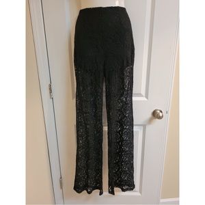 (SOLD) Fashion Nova Black Lace Trouser